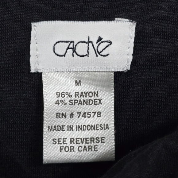 Cache‎ Womens Babydoll Mini Dress Buckle Strap Black Size M Y2K Steampunk - Picture 5 of 14